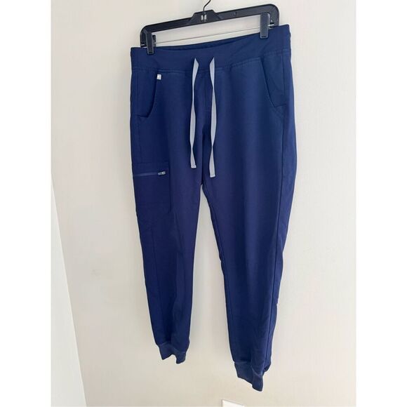 Figs Zamora Jogger Pants Navy Blue High Waisted Scrubs, Women’s M - Picture 3 of 8